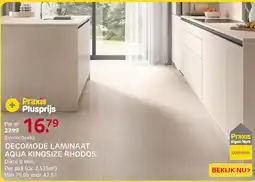 Praxis Decomode laminaat aqua kingsize rhodos aanbieding