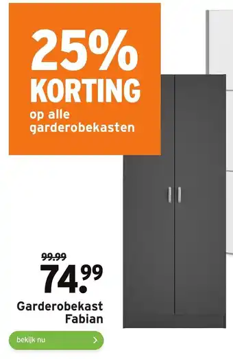 GAMMA Garderobekast fabian aanbieding