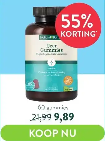 Holland & Barrett IJzer Gummies aanbieding