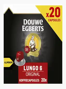 Flink Douwe Egberts caps lungo original 20st aanbieding