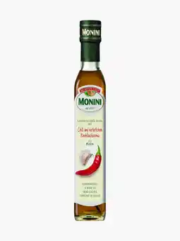 Flink Monini Knoflook & chili olijfolie aanbieding