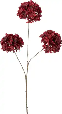 Intratuin Intratuin kunstbloem Hortensia rood H 89 cm aanbieding