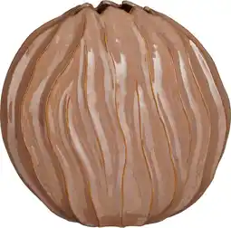 Intratuin Mica Decorations vaas Jovi bruin 43 x 22,5 x 41 cm aanbieding