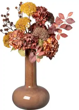 Intratuin Intratuin kunstbloemen boeket Anne geel / oranje H 38 cm aanbieding