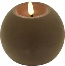 Intratuin Countryfield LED bolkaars Lyon taupe D 10 H 7 cm aanbieding