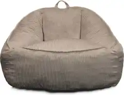 Intratuin Unique Living fauteuil Isak taupe 110 x 120 x 77 cm aanbieding