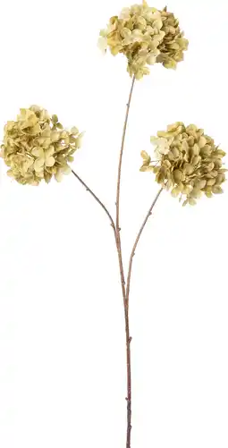 Intratuin Intratuin kunstbloem Hortensia geel H 89 cm aanbieding