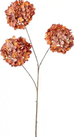 Intratuin Intratuin kunstbloem Hortensia oranje H 89 cm aanbieding