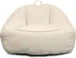 Intratuin Unique Living fauteuil Isak wit 110 x 120 x 77 cm aanbieding