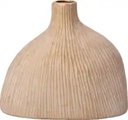 Intratuin Intratuin vaas Hixon beige 27,5 x 16 x 31 cm aanbieding