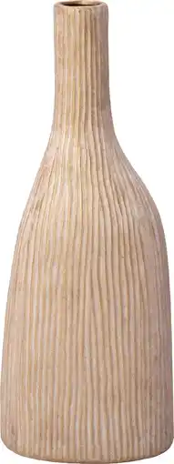 Intratuin Intratuin vaas Hixon beige 19,2 x 14 x 50 cm aanbieding
