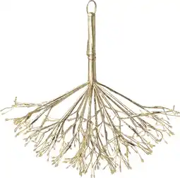 Intratuin Intratuin kersthanger dandelion goud met verlichting D 35 H 35 cm aanbieding