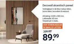 Inter Chalet Decowall akoestisch paneel aanbieding