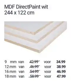 Inter Chalet MDF DirectPaint wit aanbieding