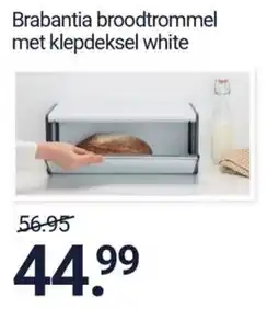 Inter Chalet Brabantia broodtrommel met klepdeksel white aanbieding