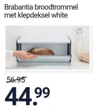 Brabantia broodtrommel met klepdeksel white