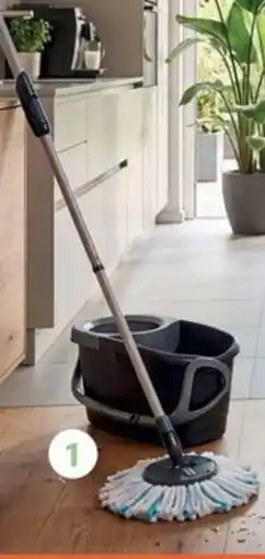 Inter Chalet Clean twist disc mop dweilset compleet black aanbieding