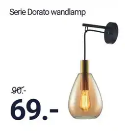 Inter Chalet Serie Dorato wandlamp aanbieding
