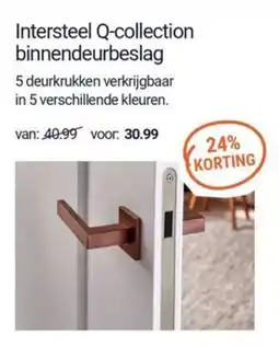 Inter Chalet Intersteel Q-collection binnendeurbeslag aanbieding