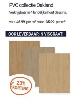 Inter Chalet PVC collectie Oakland aanbieding
