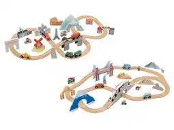 Lidl LUPILU XL houten treinset, Europa- of wereldreis aanbieding