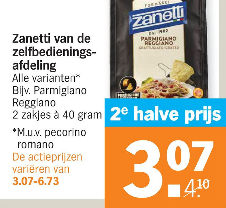 van de zelfbedienings afdeling aanbieding bij Albert Heijn