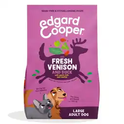 Pets Place Edgard&Cooper Fresh Venison and Duck Large Adult - Hondenbrokken - 12 kg aanbieding