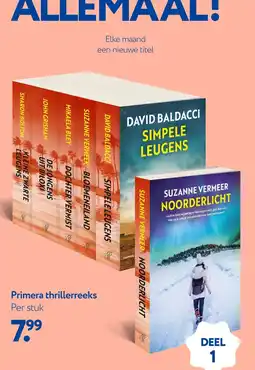 Primera Primera thrillerreeks aanbieding