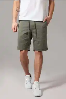 Wehkamp Urban Classics regular casual short groen aanbieding