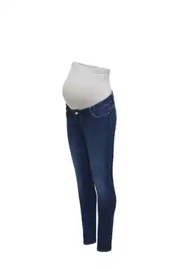 Wehkamp ONLY MATERNITY highwaist zwangerschaps skinny jeans medium blue denim aanbieding