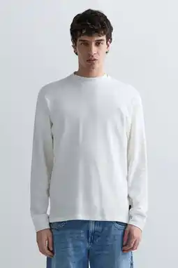 Wehkamp REPLAY regular fit longsleeve - wit aanbieding