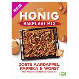 PLUS Honig Bakplaat Mix Zoete Aardappel, Paprika aanbieding