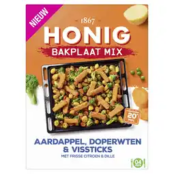 PLUS Honig Bakplaat Mix Aardappel, Broccoli & Vis aanbieding