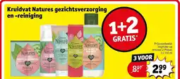 Kruidvat Kruidvat Natures gezichtsverzorging en -reiniging aanbieding