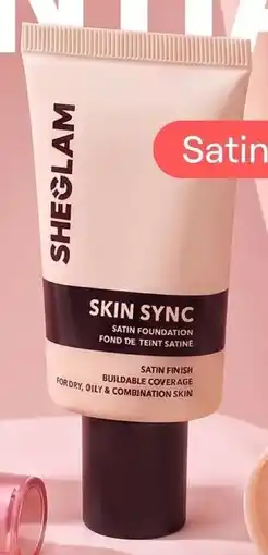 Kruidvat SheGlam Satin foundation aanbieding