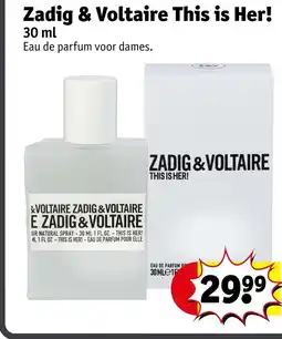 Kruidvat Zadig & Voltaire This is Her! aanbieding