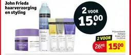 Kruidvat John Frieda haarverzorging en styling aanbieding