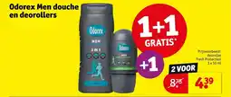 Kruidvat Odorex Men douche en deorollers aanbieding