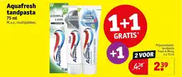 Kruidvat Aquafresh tandpasta aanbieding