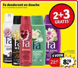 Kruidvat Fa deodorant en douche aanbieding