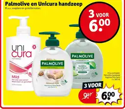 Kruidvat Palmolive en Unicura handzeep aanbieding