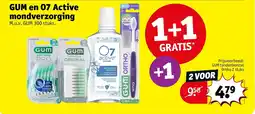 Kruidvat GUM en 07 Active mondverzorging aanbieding