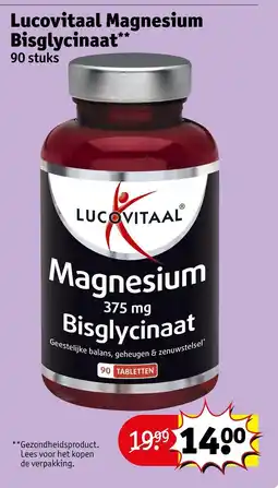 Kruidvat Lucovitaal Magnesium Bisglycinaat aanbieding
