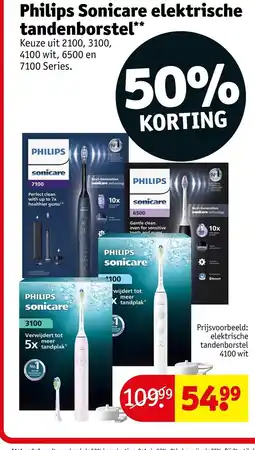 Kruidvat Philips Sonicare elektrische tandenborstel aanbieding