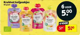 Kruidvat Kruidvat knijpzakjes aanbieding