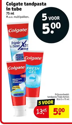 Kruidvat Colgate tandpasta in tube aanbieding