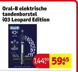 Kruidvat Oral-B elektrische tandenborstel iO3 Leopard Edition aanbieding