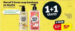 Kruidvat Marcel's Green soap handzeep en douche aanbieding