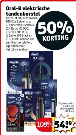 Kruidvat Oral-B elektrische tandenborstel aanbieding
