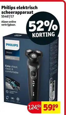 Kruidvat Philips elektrisch scheerapparaat S5467/17 aanbieding